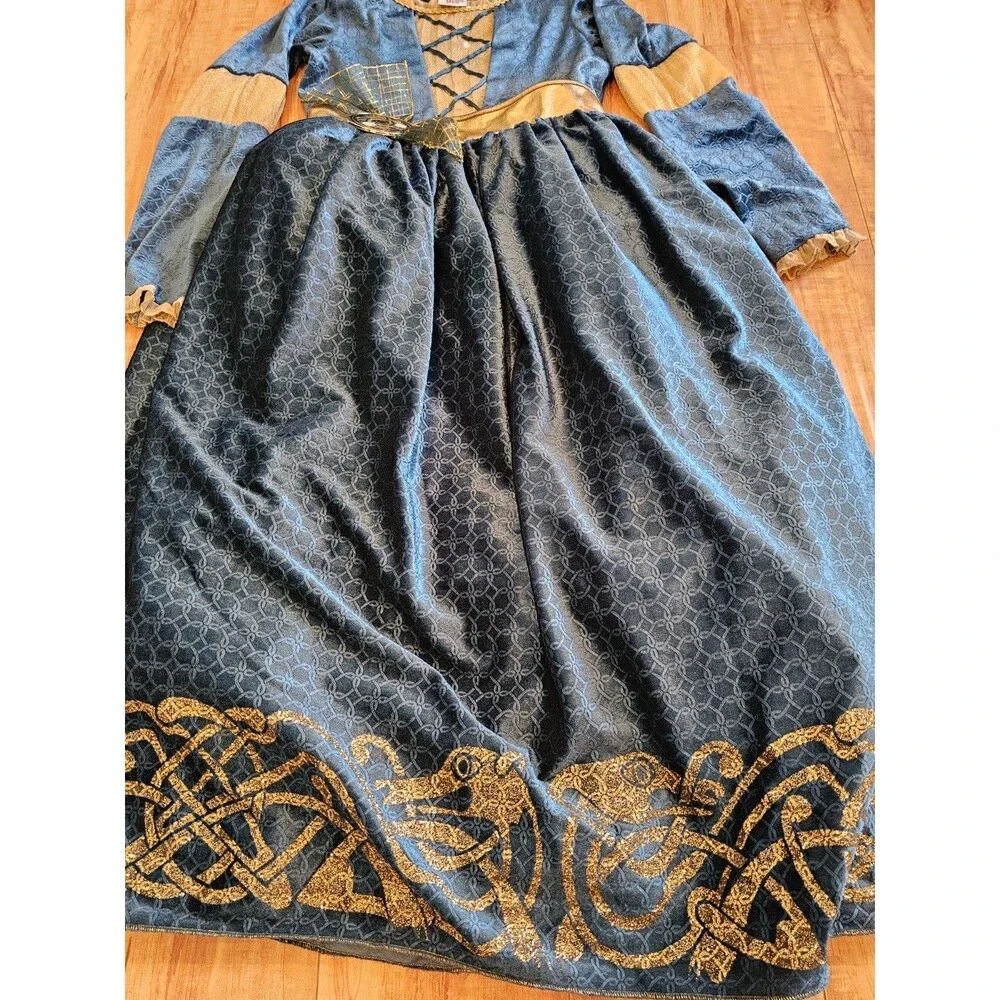 Disney Store Princess Merida Dress Costume Size 11 Brave Halloween Pretend Play